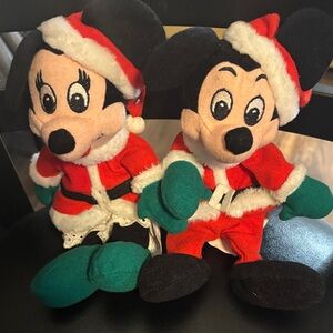 Vintage Mickey and Minnie plush